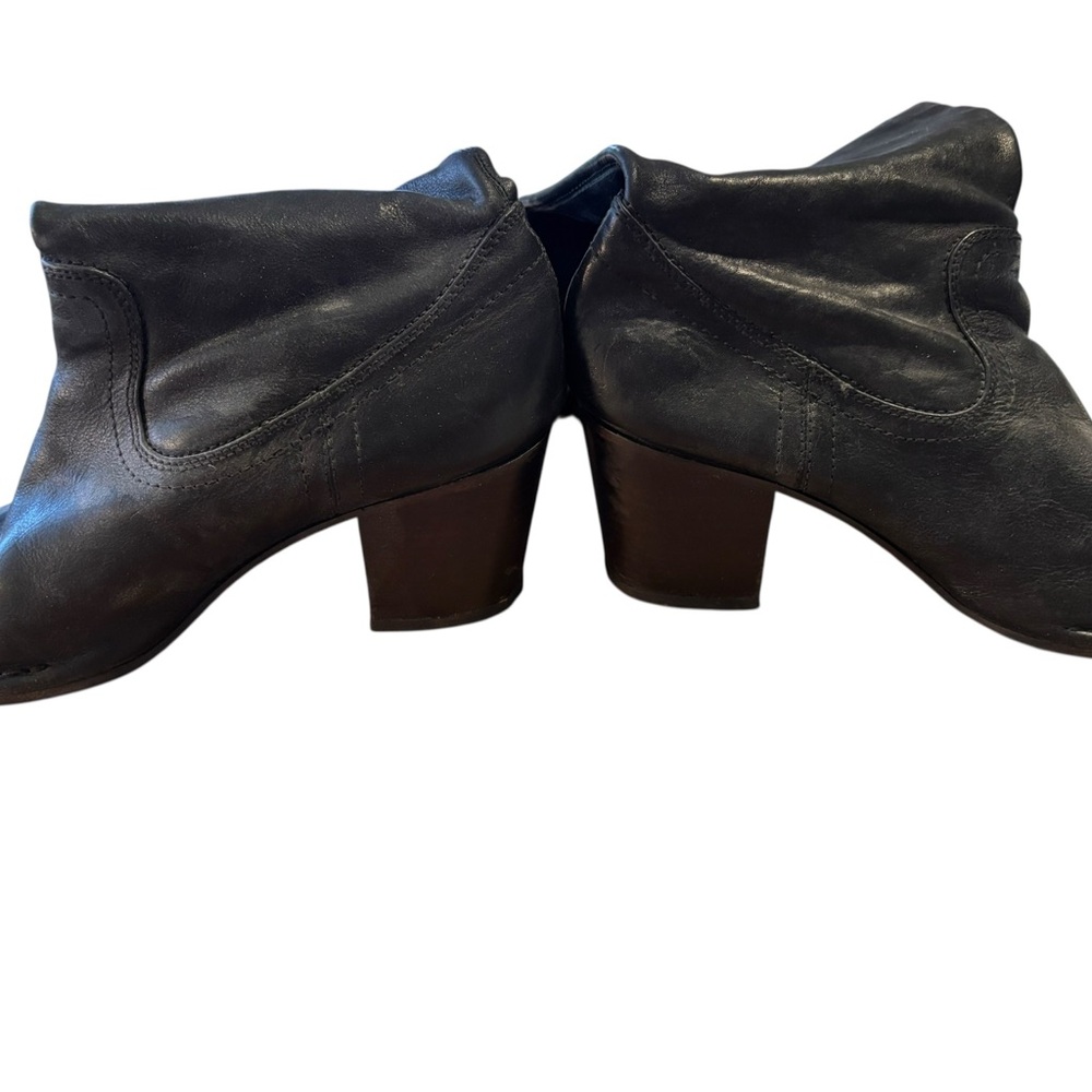 Frye Black Leather Heeled Boots - Picture 3 of 5